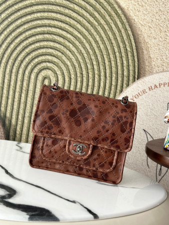 Ch*el vintage flap tofu bag 26x11x23cm