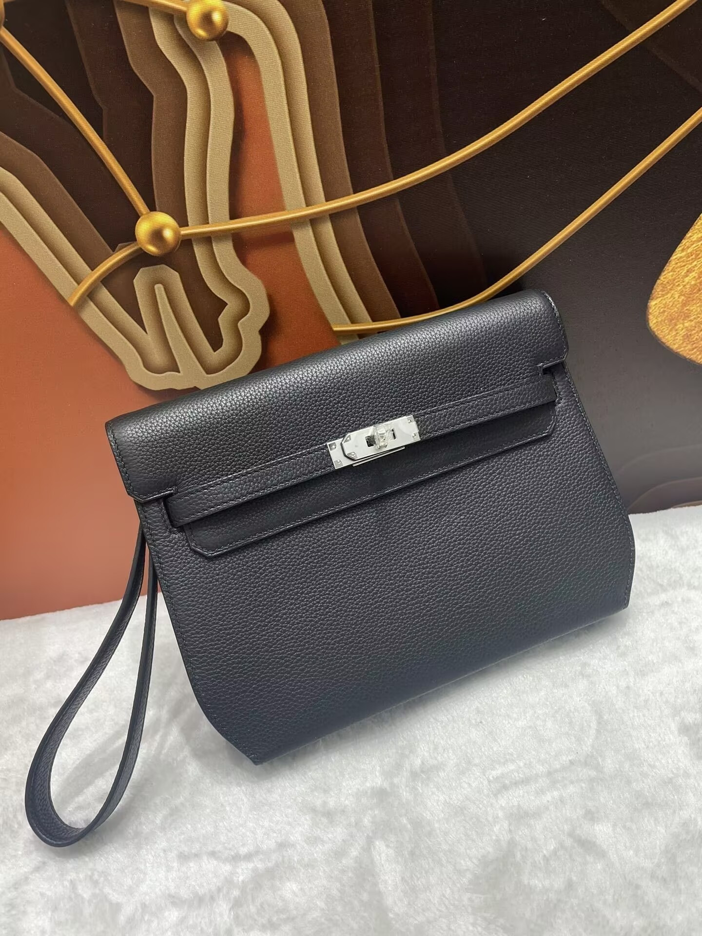 Hermès Kelly Depeches Togo Black 25cm