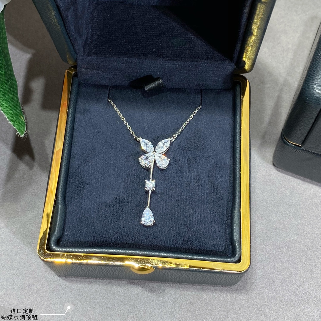 Graff Butterfly Water Drops Necklace