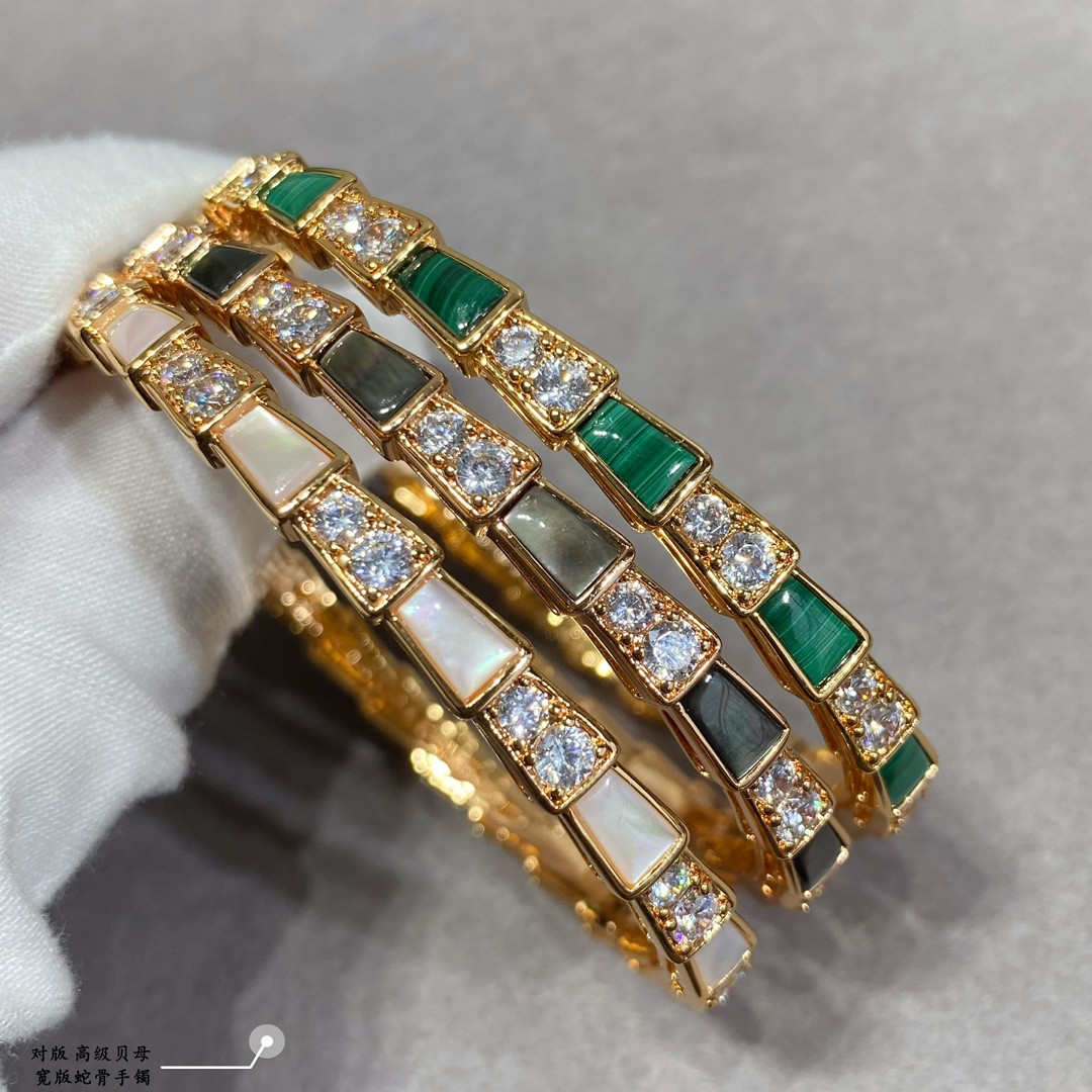 B*l*ai wide snake bone bracelet