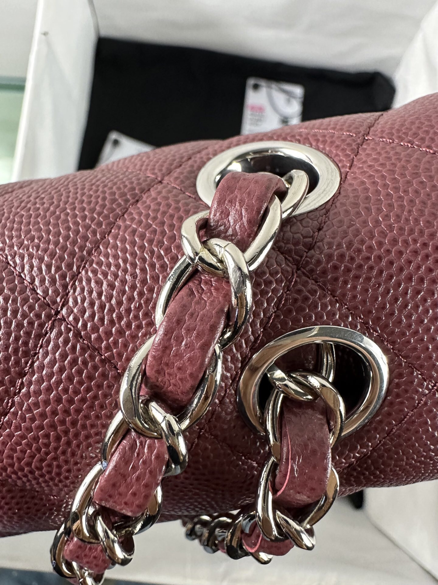 Ch*el classic 11.12 handbag 14.5×23×6cm