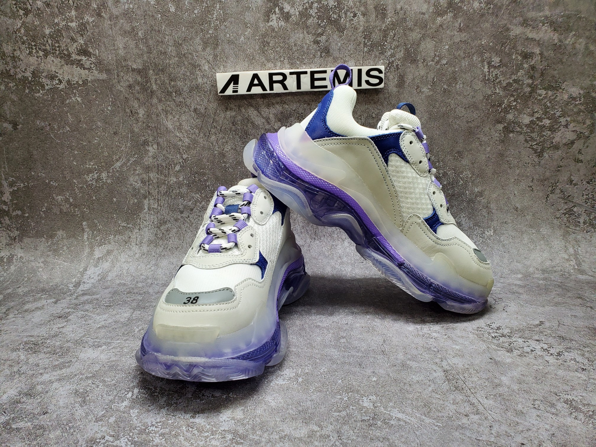 Balenciga Triple S White Purple