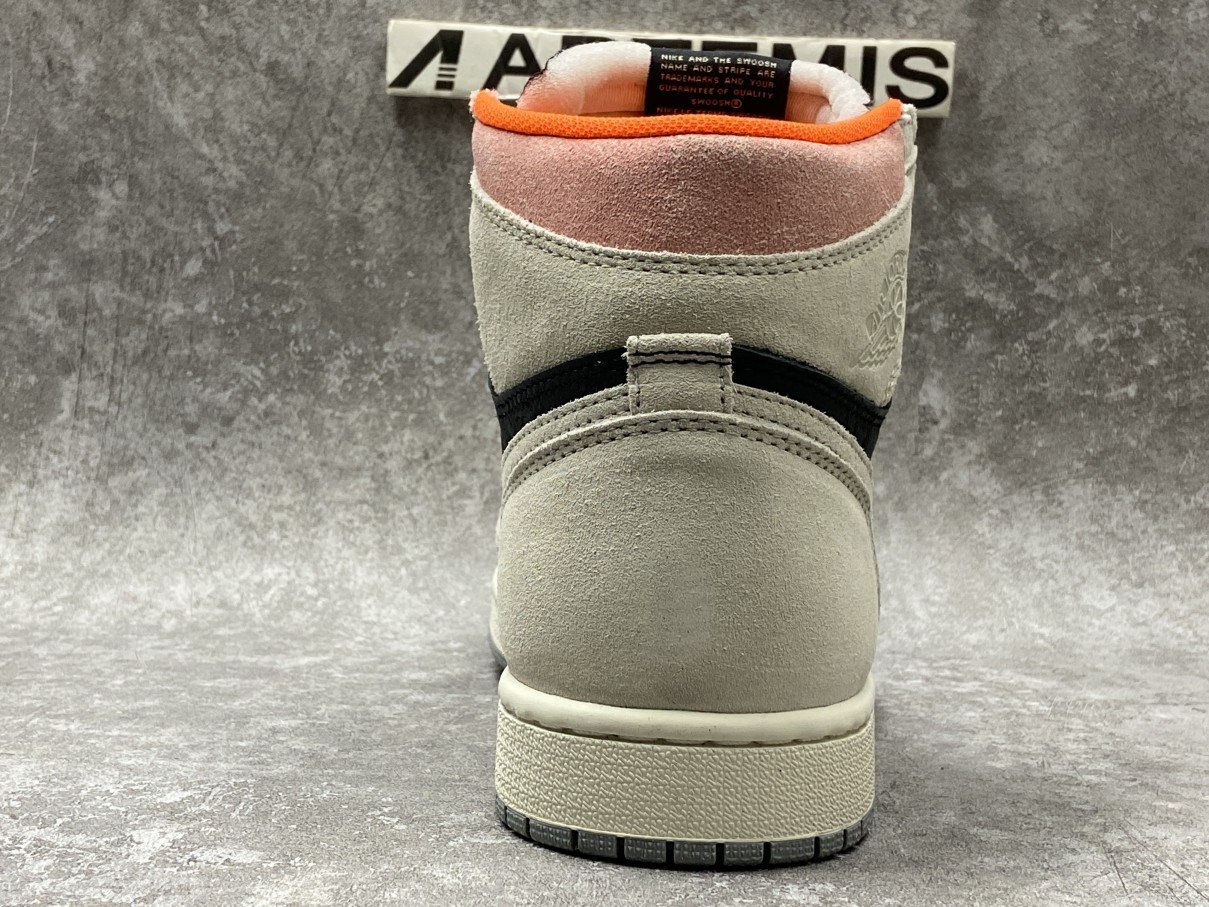 Air Jordan 1 Retro High Neutral Grey Hyper Crimson