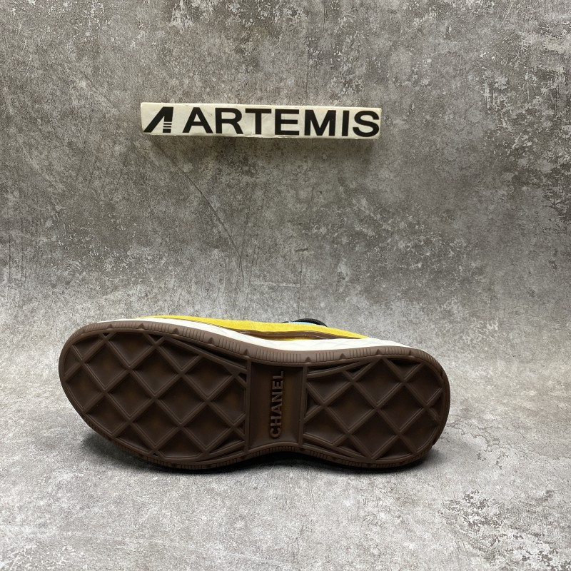 Channel Casual Style Street Style Plain Low-Top Sneakers