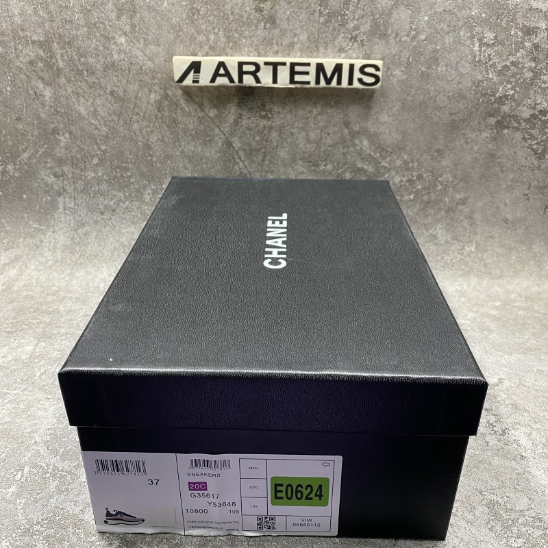 Ch*el trainer sneaker in purple pink