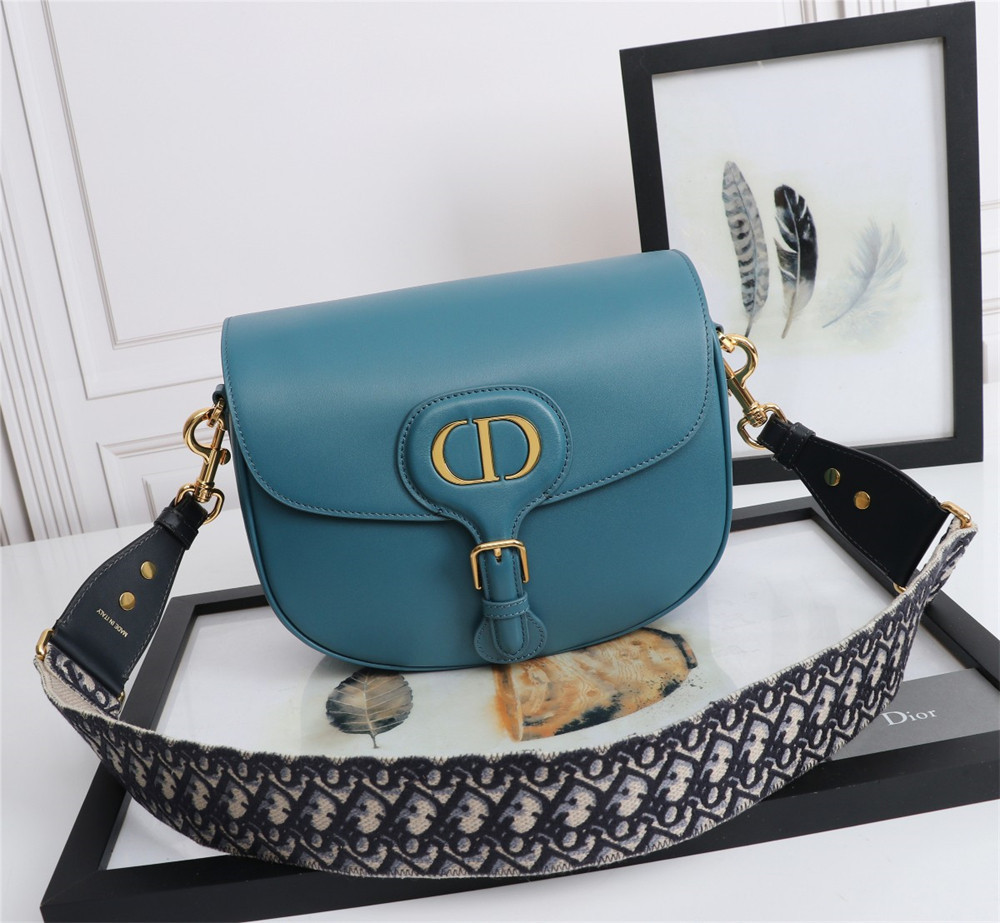 large D*or bobby bag navy box calfskin