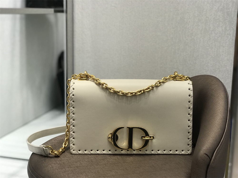 D*or 30 montaigne chain bag white