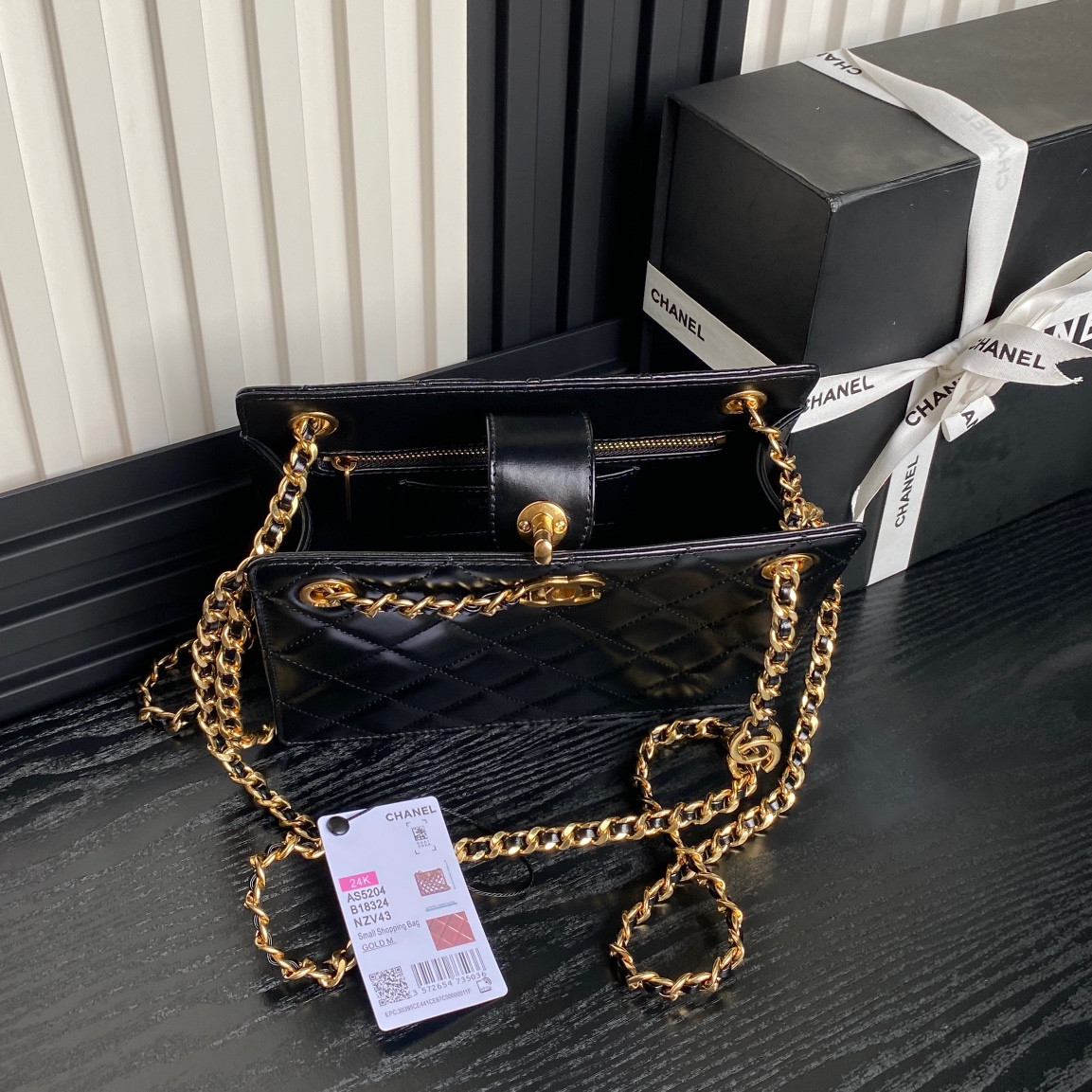 Ch*el 24k handbag 16×21×7cm