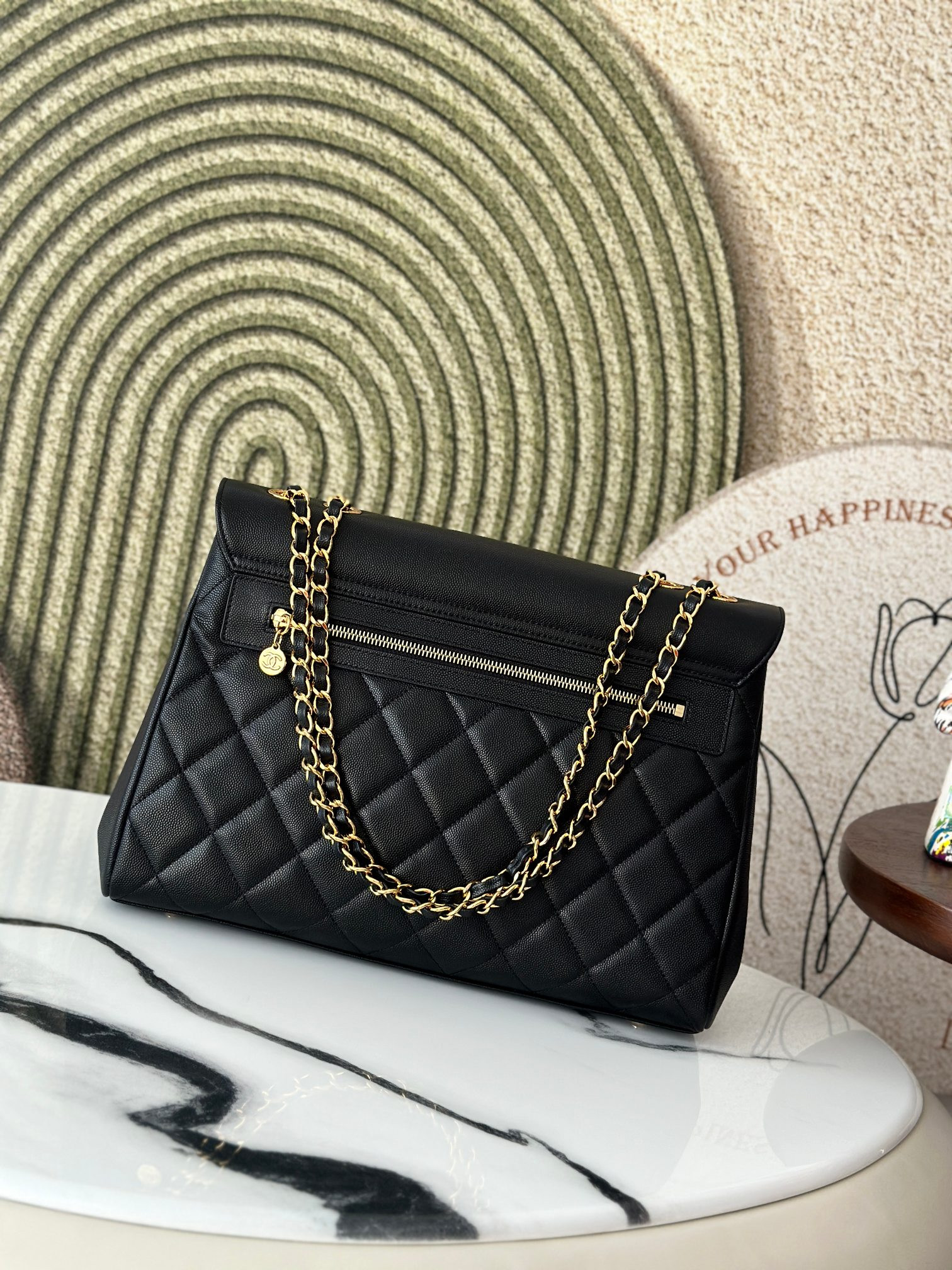 Ch*el shoulder chain bag  33x11x23cm