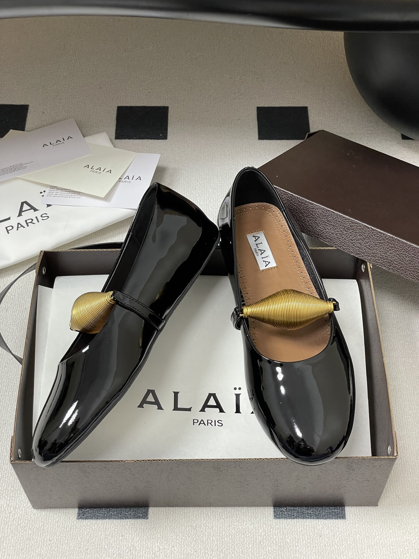 UA Alaïa Jewel Ballet Flats(Customized Size 7-10 days production time)