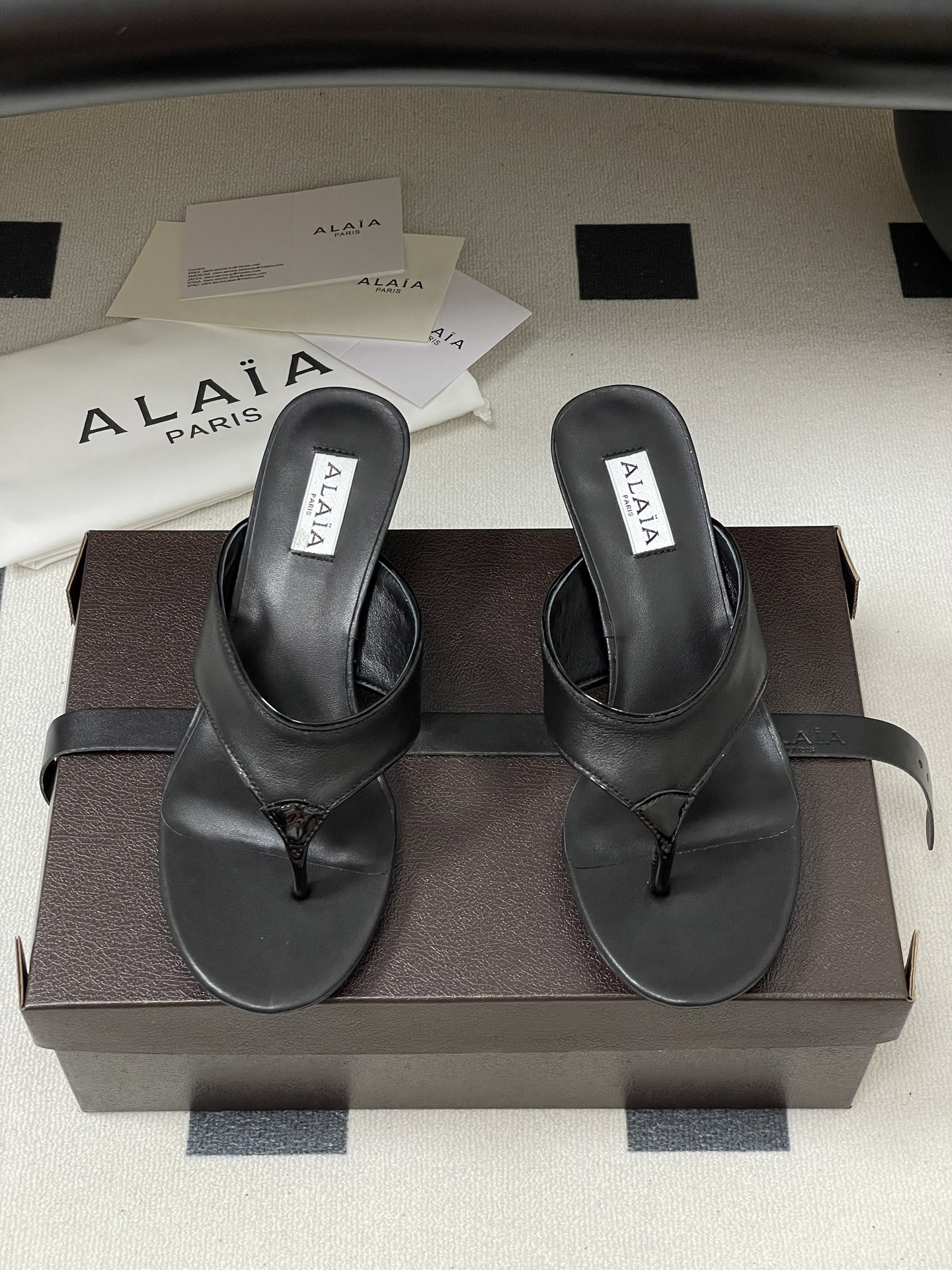 UA Alaia Triangle Flat Slides 5.5cm Heel(Customized Size 7-10 days production time)