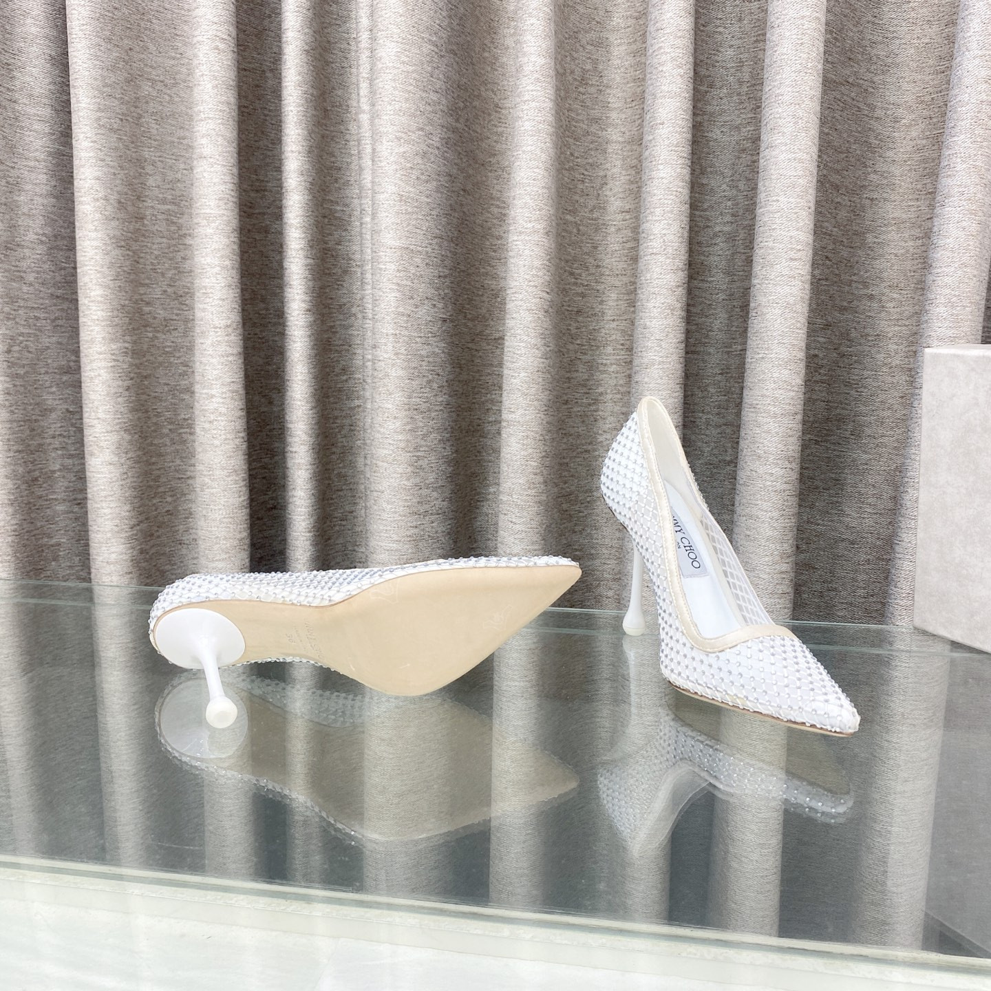 ua Ji*y Ch* ixia mesh pumps 8.5cm